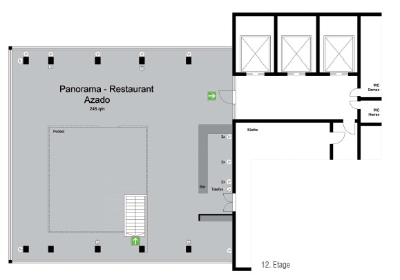 Grundriss AZado Panorama-Staeakrestaurant