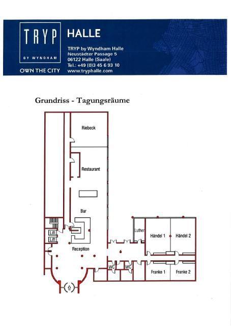 Grundriss Tagungsräume