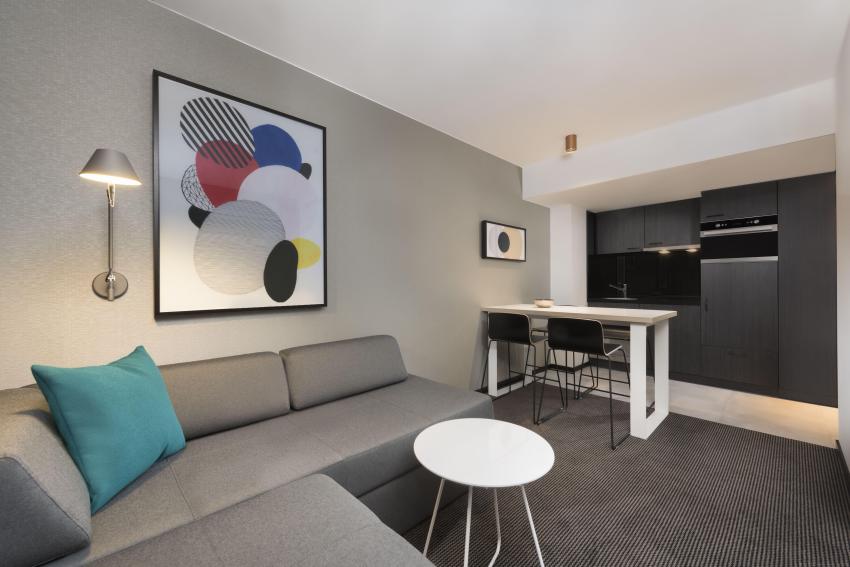Wohnzimmer | 1-Bedroom Apartment
