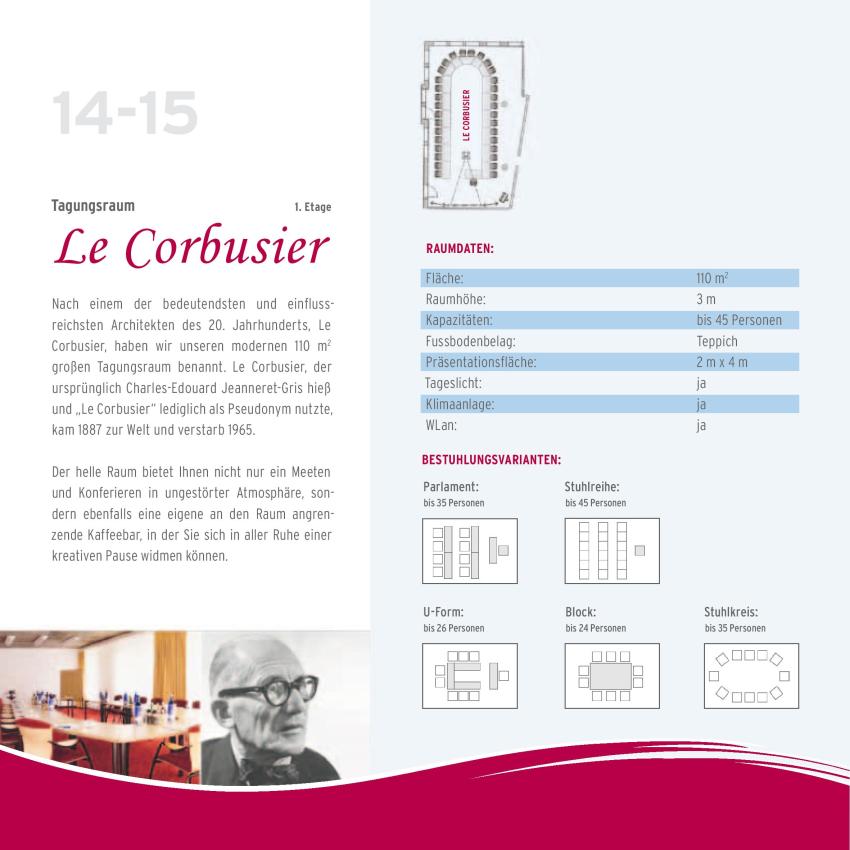 Informationsblatt Le Corbusier