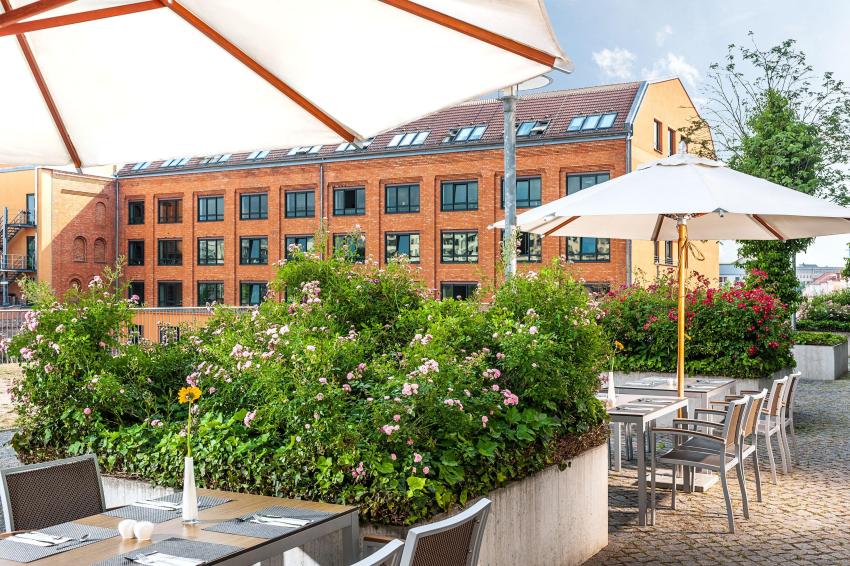 Terrasse des NH Berlin Alexanderplatz