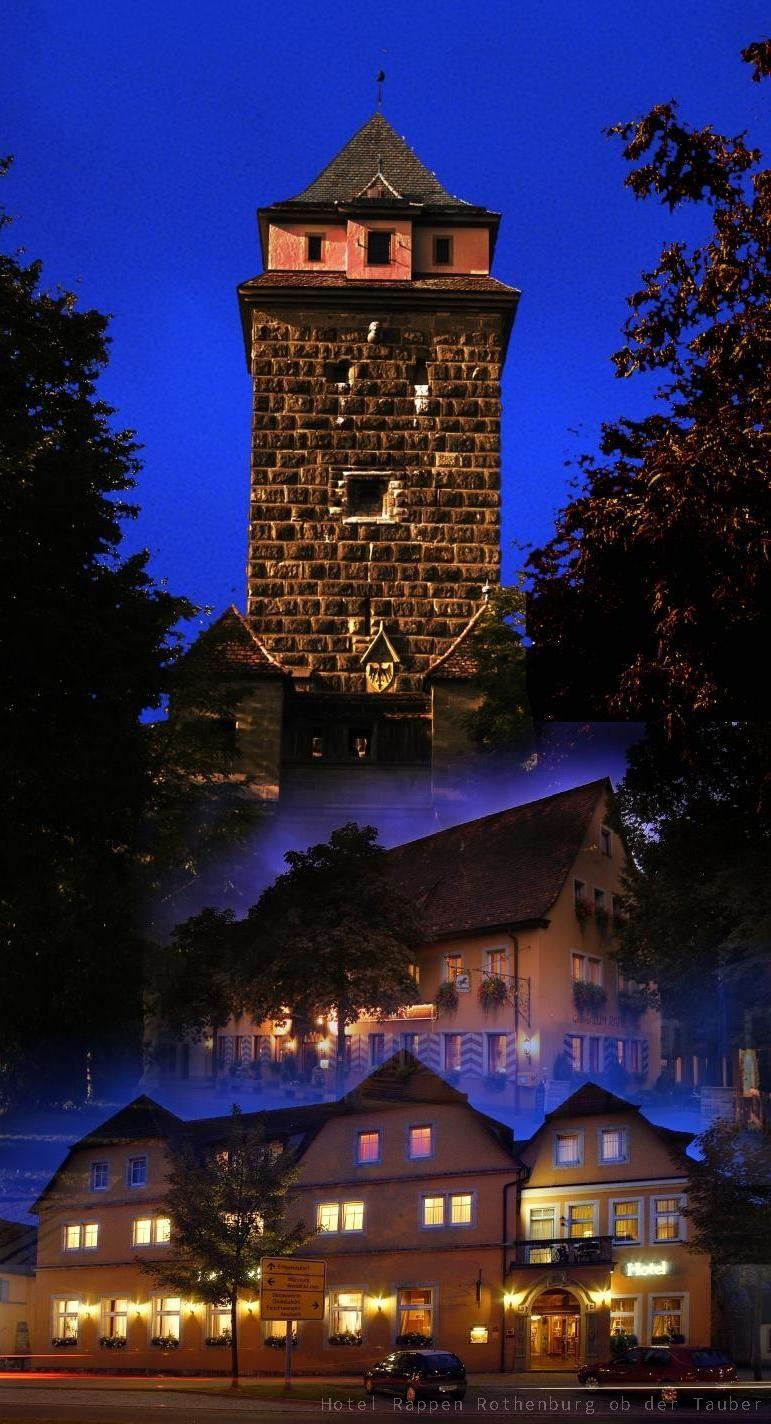 Direkt vor dem Tor zur historischen Altstadt. Hotel Rappen Rothenburg ob der Tauber