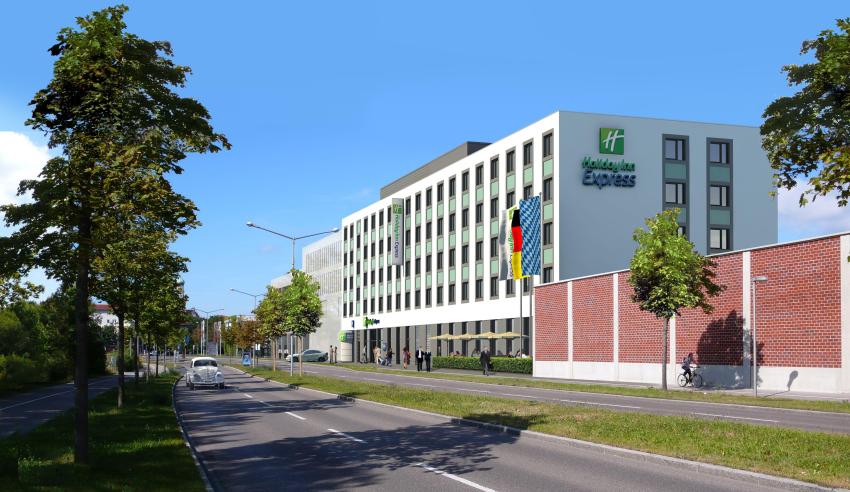 Aussenansicht Holiday Inn Express Augsburg