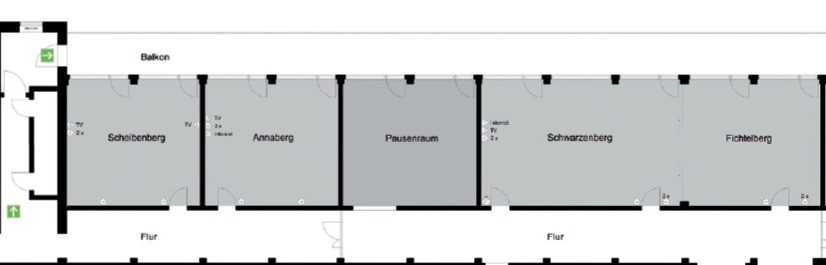 Grundriss Tagungsraum Fichtelberg