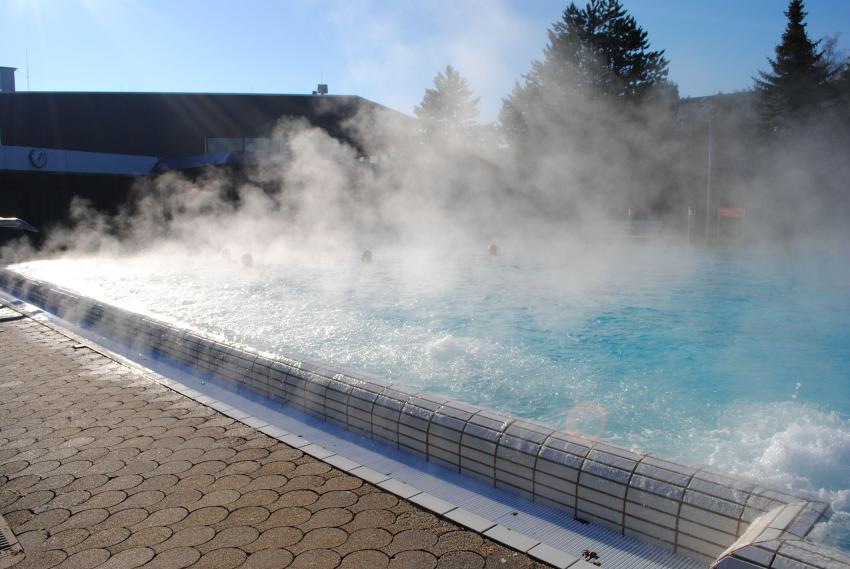 ans Hotel angrenzendes Solebad