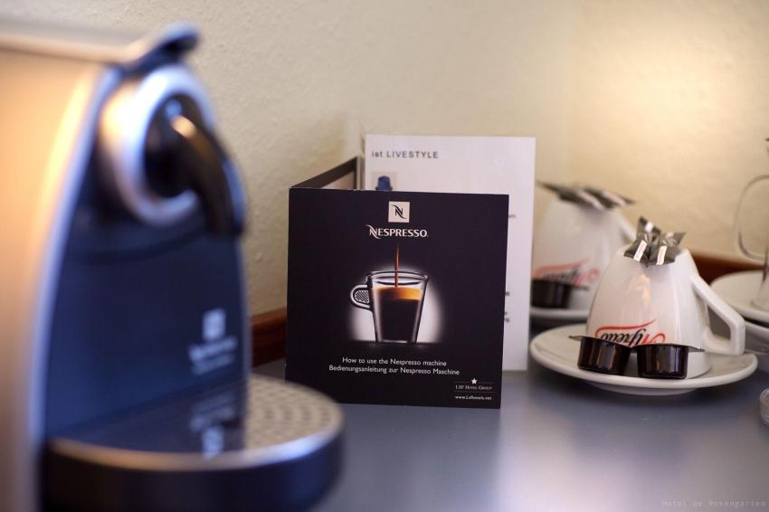 Die Comfort-Zimmer verfügen über eine Nespresso-Kaffeemaschine