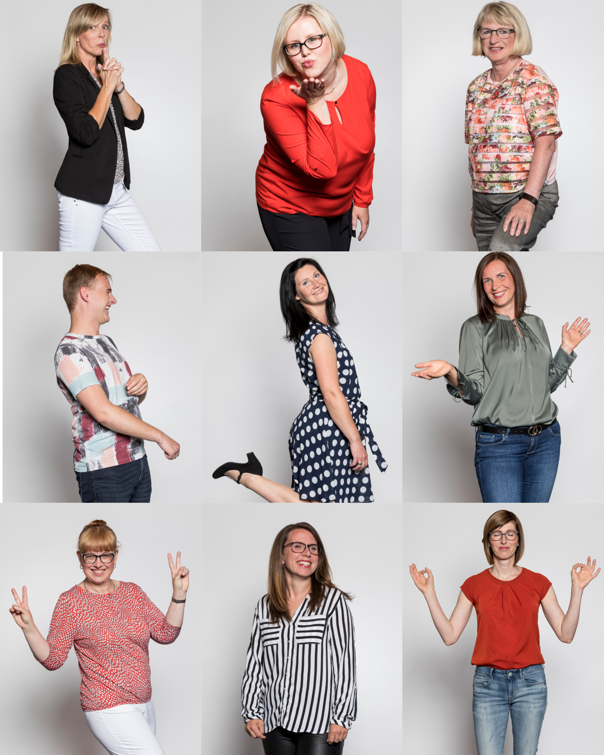 Raster mit 9 Bildern vom Team der TCH Top Conference Hotels GmbH